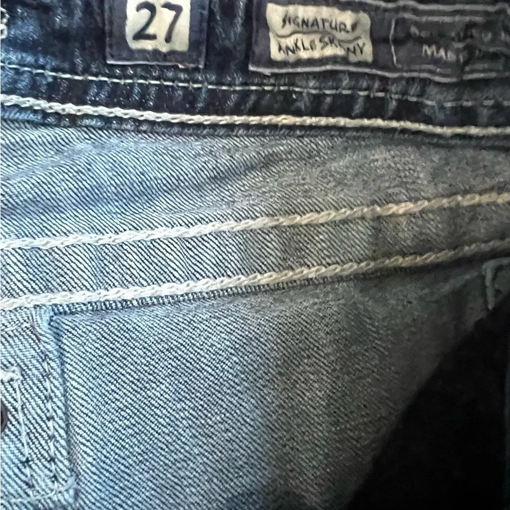 Miss Me Distressed Dark Blue Skinny Jeans - Picture 7 of 7